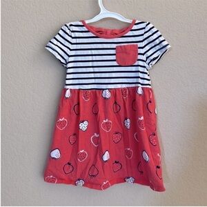 Gymboree Striped Strawberry Print Dress